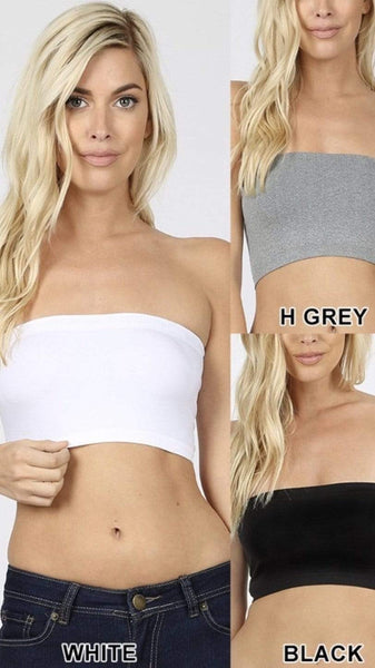 Seamless Solid Bandeau Bra (Available in Multiple Colors)