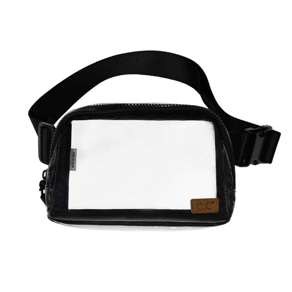C.C Belt Bag-Clear/Black