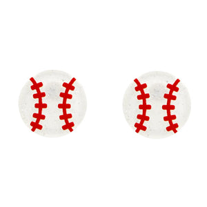 Acrylic Baseball Post Earrings
