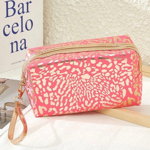 Animal Print Pouch-Hot Pink