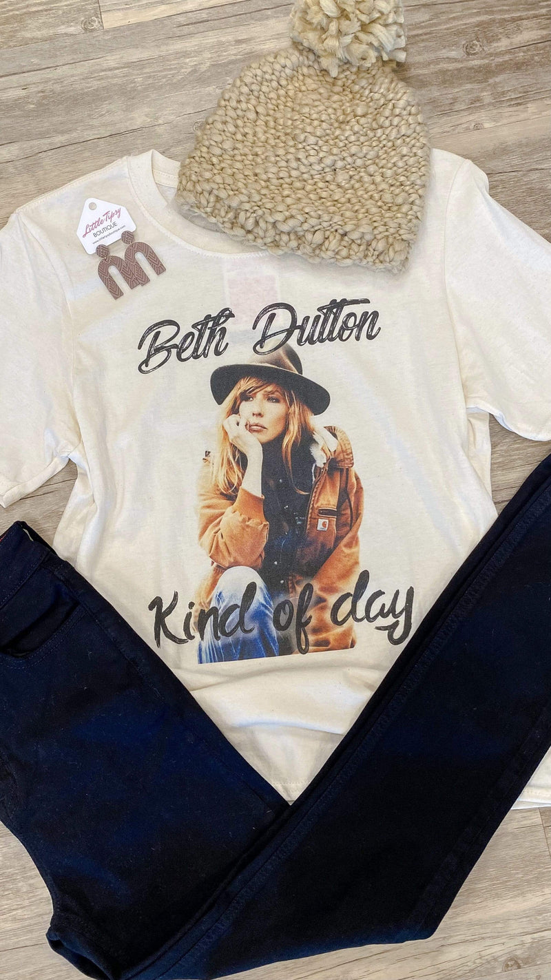 Beth Dutton Kind of Day Graphic Tee-Cream