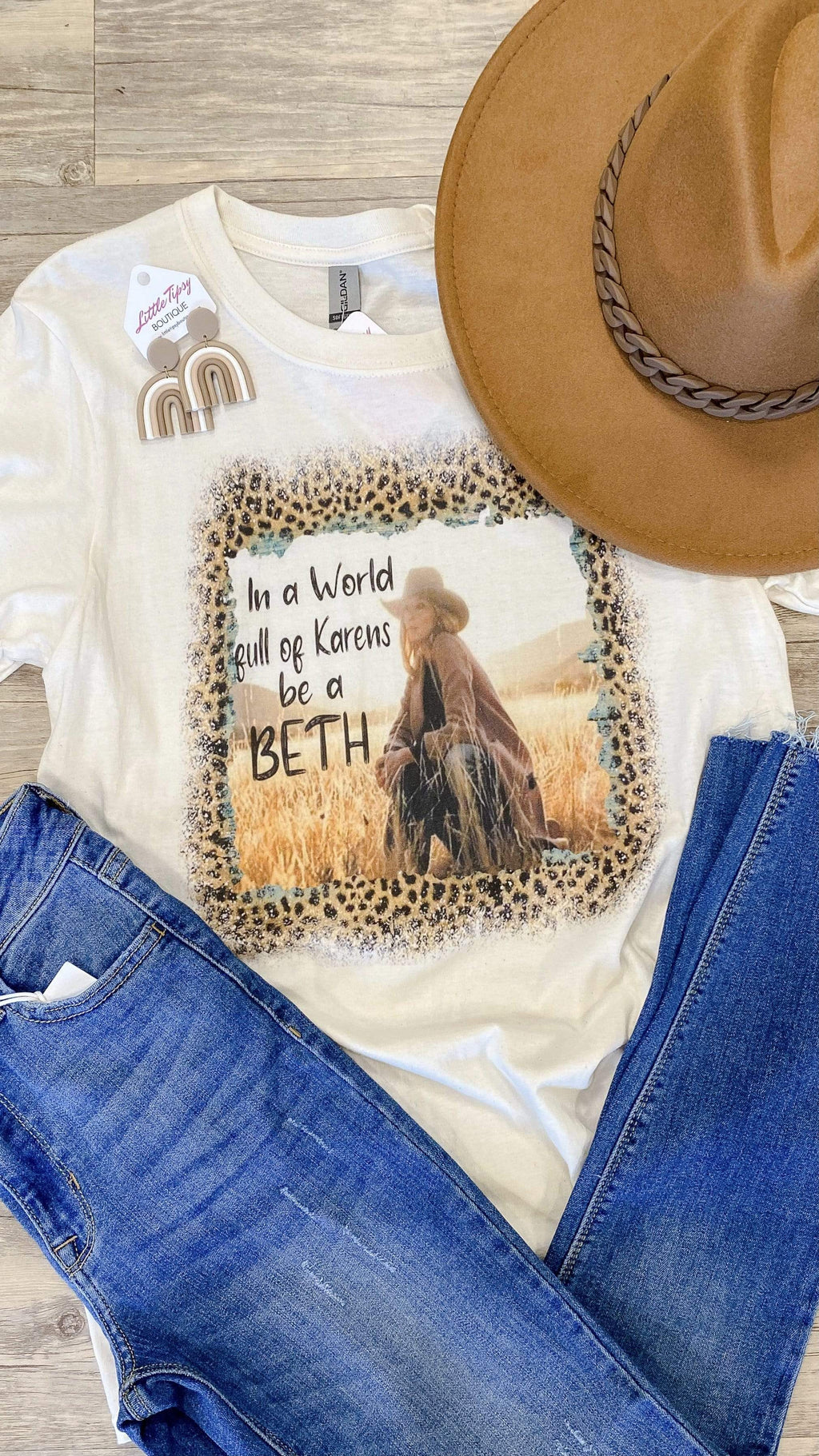 In a World Full Karens be a Beth Graphic Tee-Cream