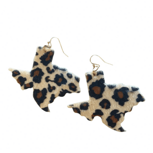 Leopard Texas Earrings