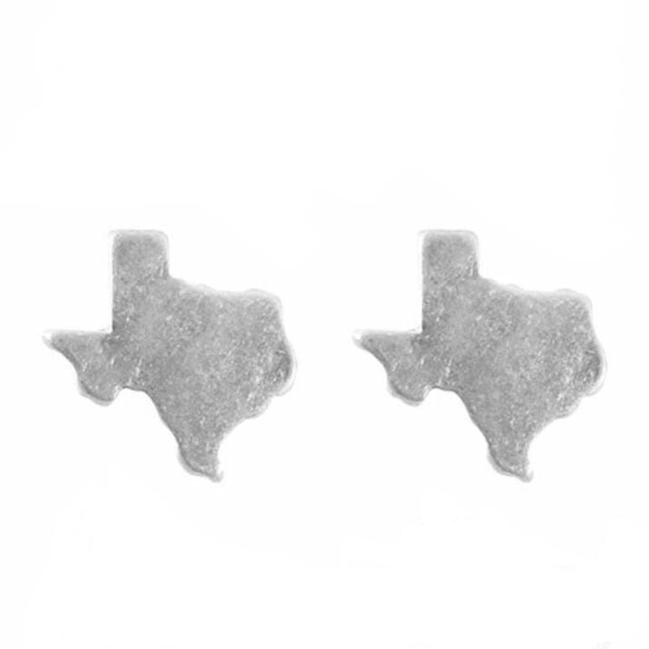 Metal Texas Stud Earrings (available in multiple colors)