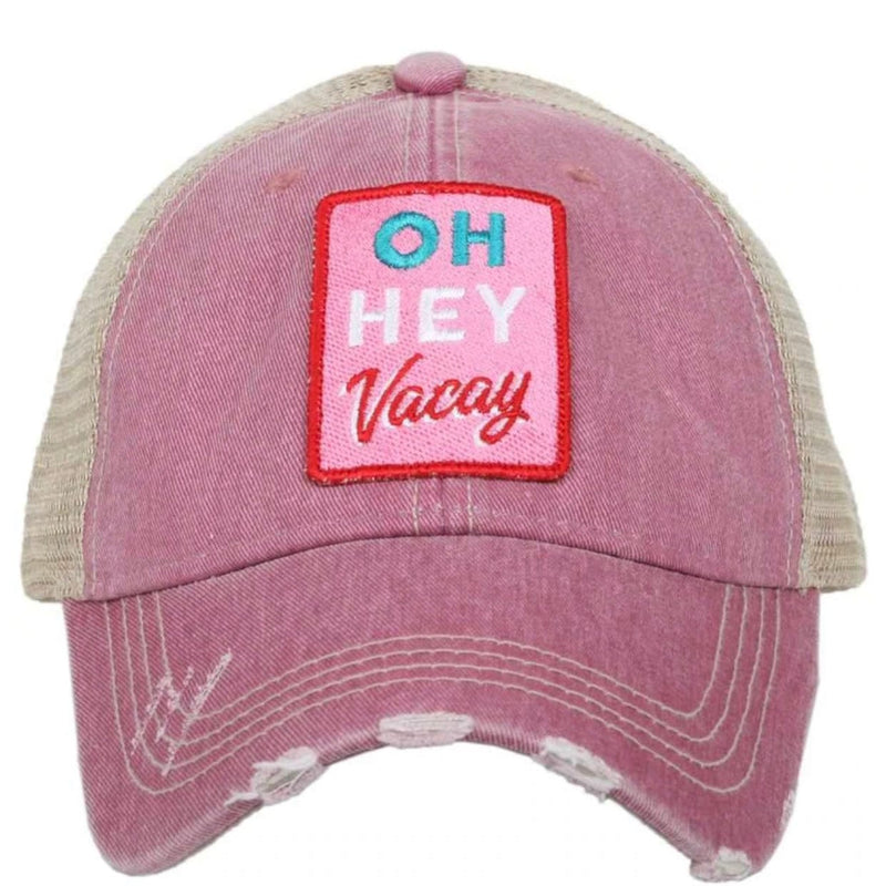OH HEY Vacay Hat-Pink