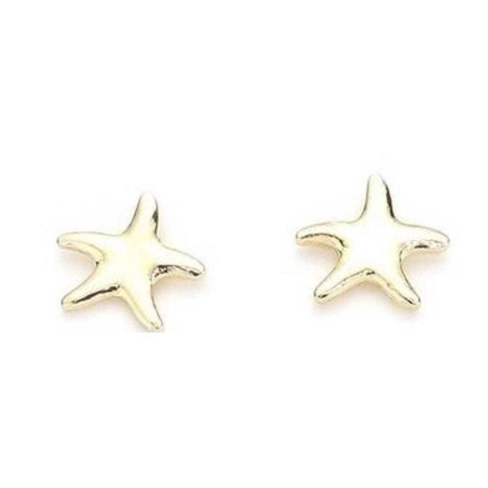 Starfish Stud Earrings- Gold