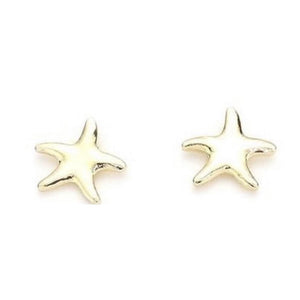 Starfish Stud Earrings- Gold