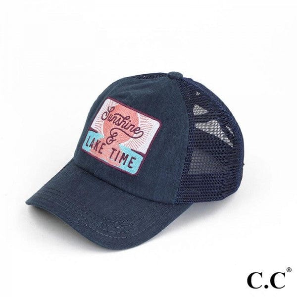Sunshine and Lake Time Hat- Navy