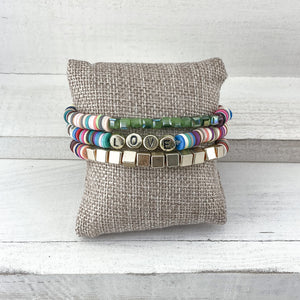 Triple Layer Love Bracelet-Multicolor